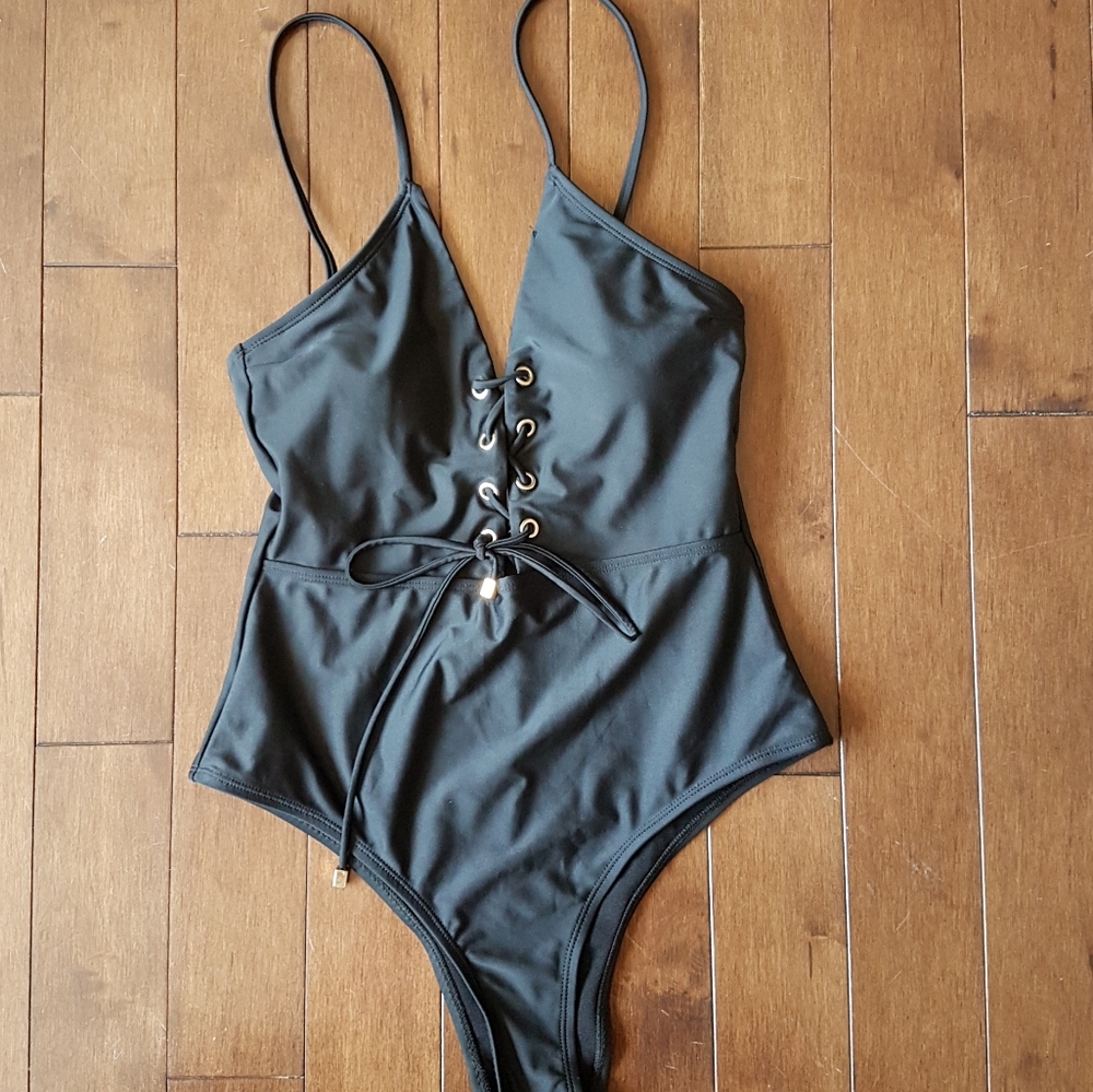 ReVamped Lace Up Swimsuit
